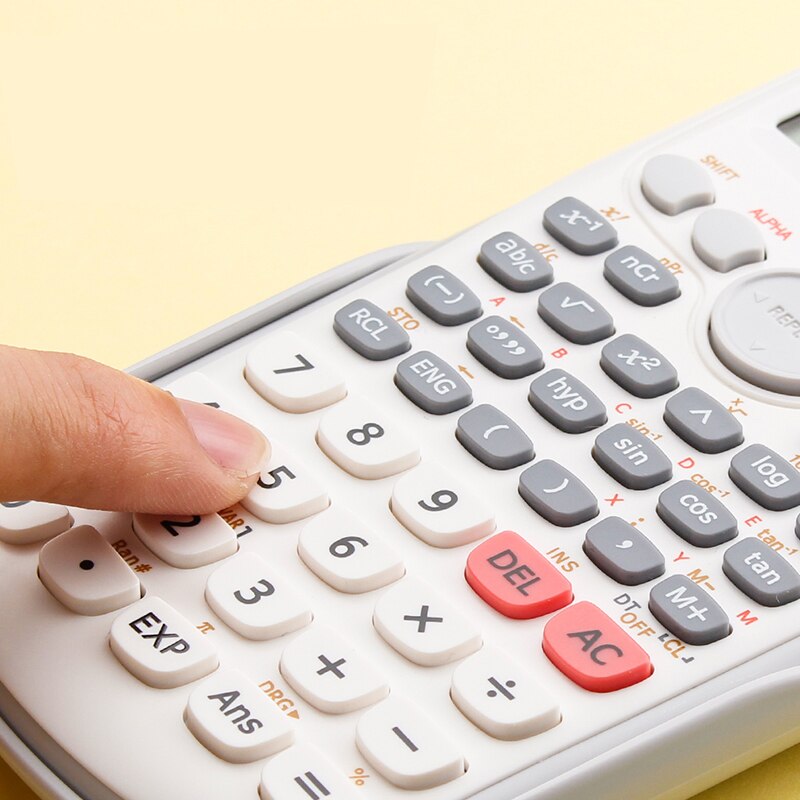 1pcs D-82MSP Digital Scientific Calculator 240 Functions Statistics Mathematics 2Line Display for Student School Undergraduate