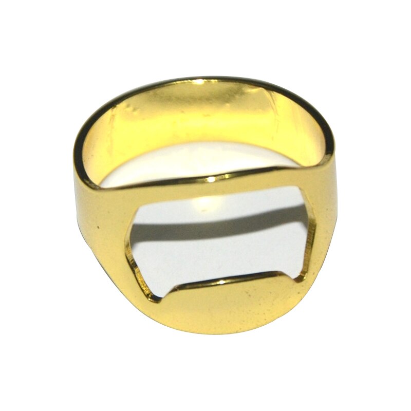 22MM Tragbare Mini Ring Bahre Flasche Öffner Edelstahl Finger Ring-bilden Flasche Bahre Deckel Öffnung Entferner Küche Bar Werkzeuge: Gold