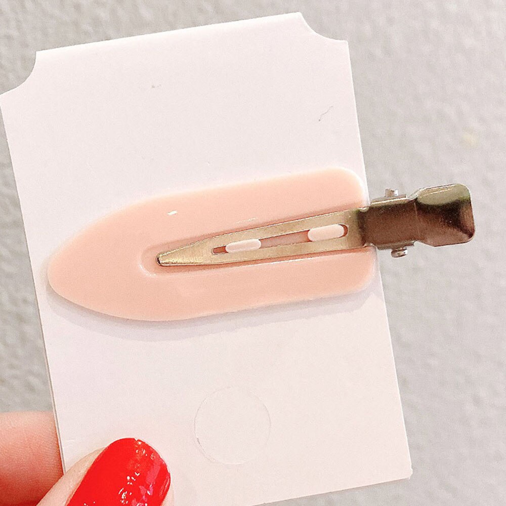 1/4 sztuk bez zginania bez szwu spinki do włosów z boku grzywka Fix Fringe Barrette spinki do włosów makijaż mycie twarzy akcesoria kobiet dziewczyn stylizacji: 1pc Pink