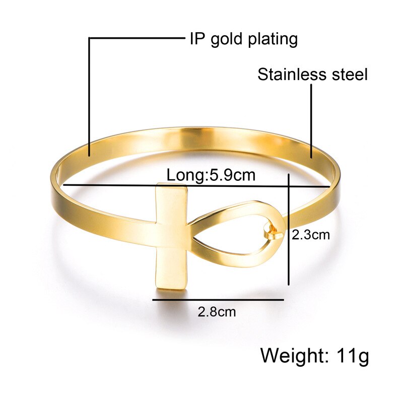 Egyptian Nefertiti Bracelet For Women Egypt Jewelry Gold Adjustable Stainless Steel Queen Bangles Bracelets Couple Men Bracelet: 2