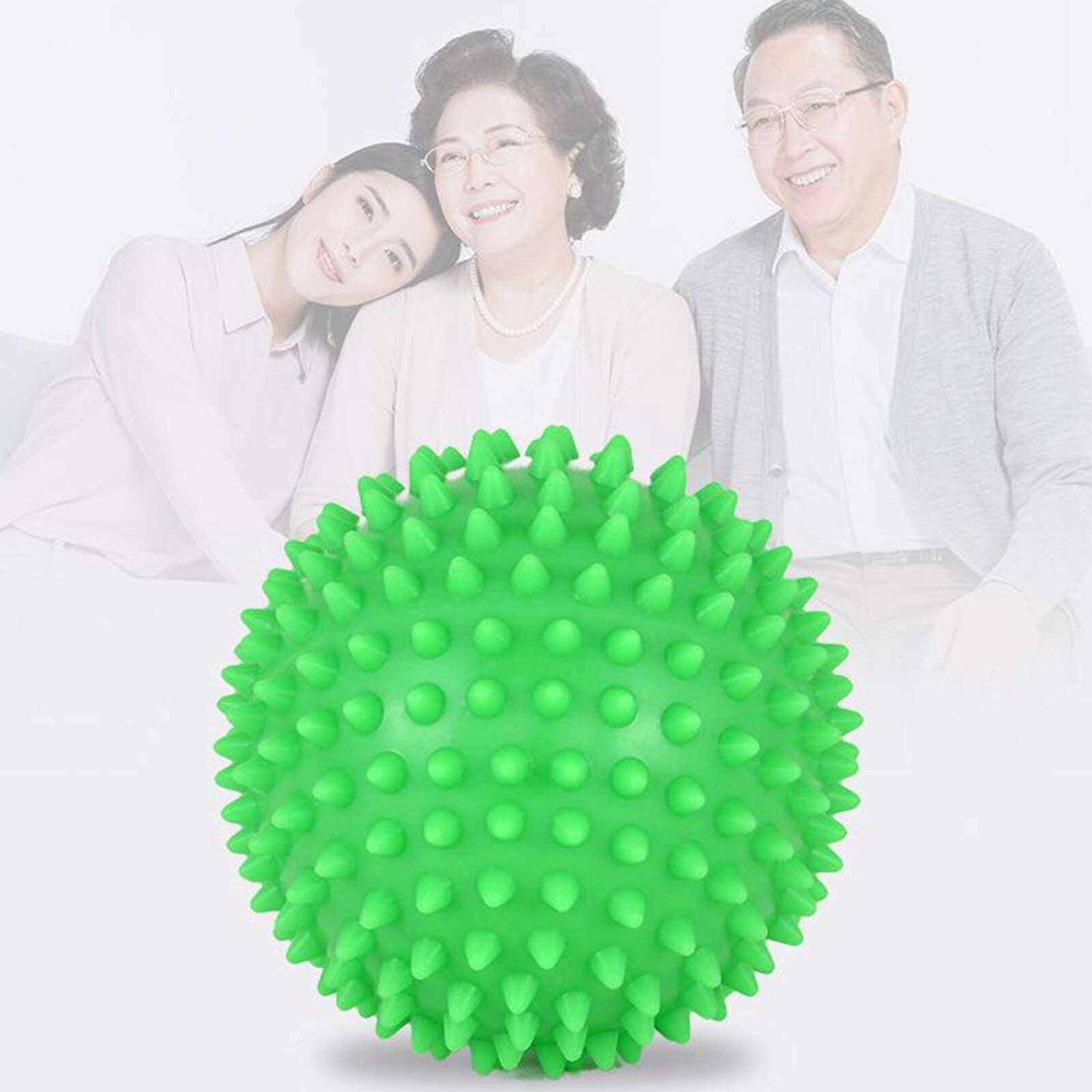 Spiky Massager Ball for Massaging for Pain Relief Blood Circulation Massaging Muscle Myofascial 7.5cm Small Size: green