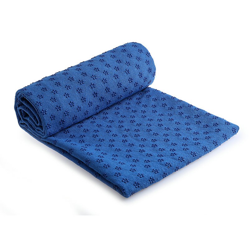 Yoga Mat Antislip Handdoek Pvc Deeltjes Pruimenbloesem Stippen Te Absorberen Zweet Beschikbaar In Meerdere Kleuren Yoga Handdoek fitness Acces: Blauw