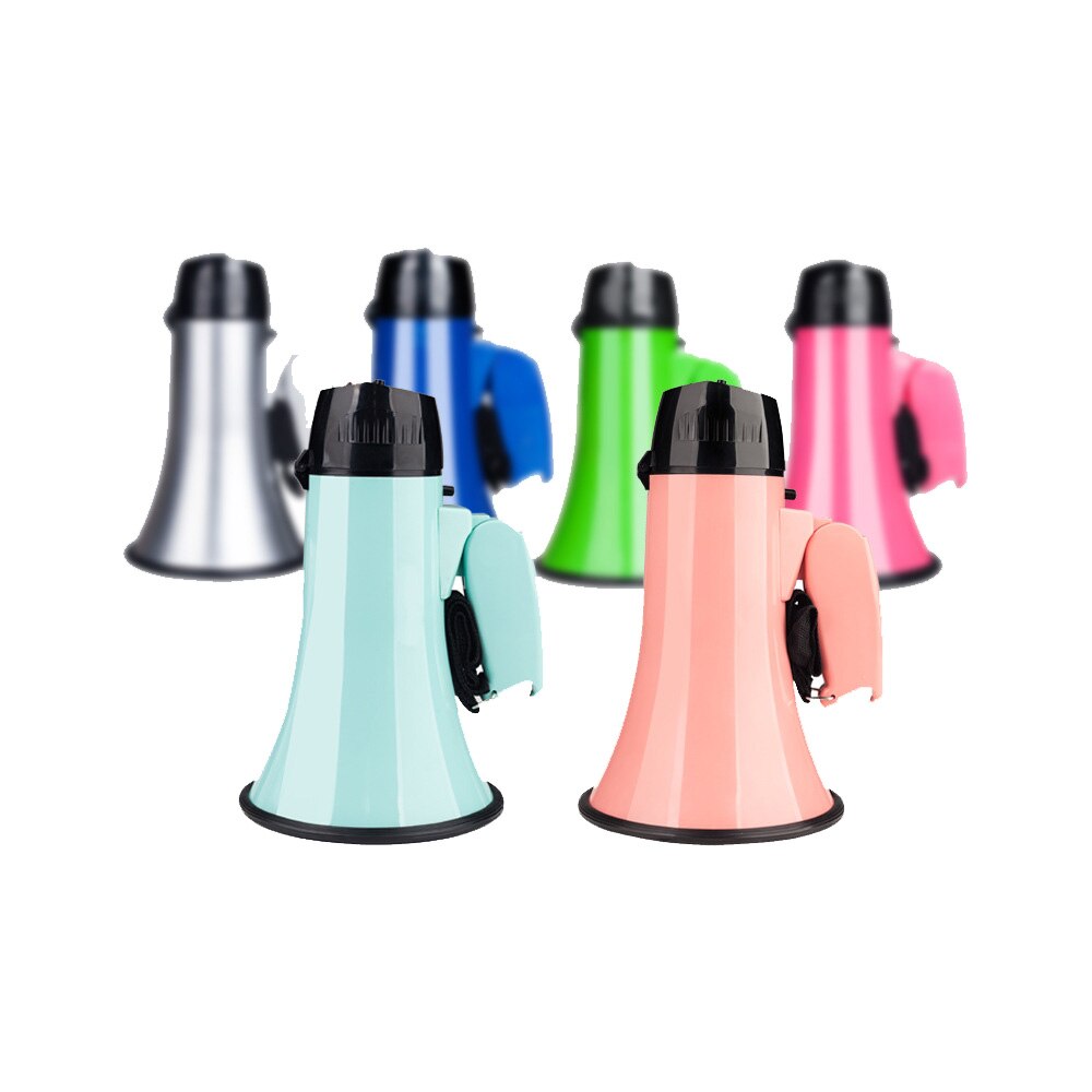 Draagbare Hand Megafoon Speaker Trompetten Opname Tour Gids Luidsprekers Luid Volume Macaron Kleur Groen Roze