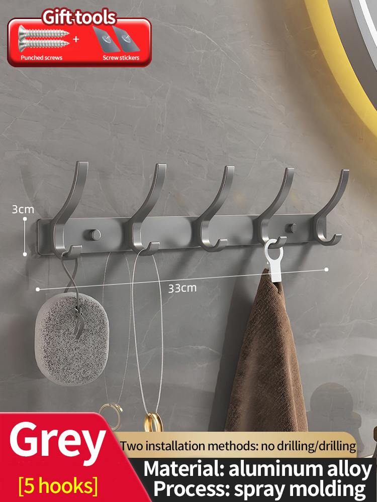 no drill Door Behind Hook Storage Wall Hanging Clothes Hanger Coat Hook Punch-free Hanger Bedroom Organizer Storage Kitchen Acce: Lavender