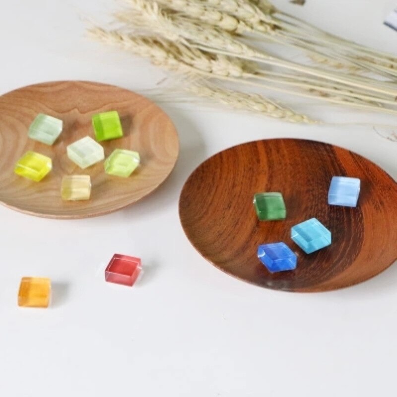 100g Irregolare Mosaico FAI DA TE Che Fanno Piastrelle Arcobaleno Pietre Della Caramella Tessere di Mosaico di Arte Artigianato di Vetro Trasparente Tessera Decorazione del Giardino