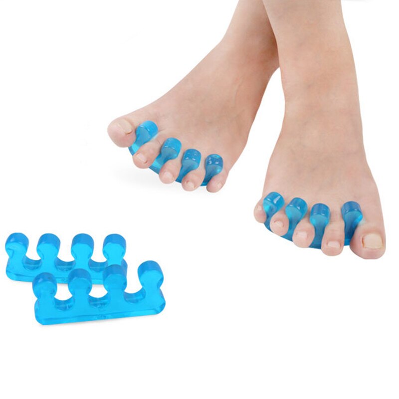 1 pair Silicone Soft Form Toe Separator / Finger Spacer For Manicure Pedicure Nail Tool Flexible Soft Silica Correction Tools