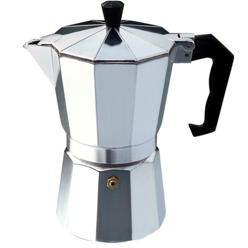 Practical Moka Coffee Pot Aluminum Coffee Maker Durable Moka Cafeteira Expresso Percolator Pot 50/100/150/300/450/600ml