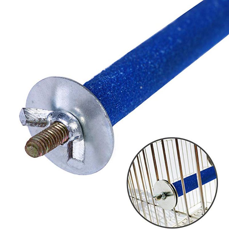 2 st/set fågel abborre stativ leksak trä papegoj bur stativ plattform tass slip pinne