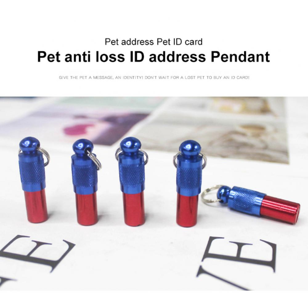 Pendentif en métal pour Identification des animaux de compagnie, étiquette d&#39;identification des animaux de compagnie, Anti-perte, nom, adresse, chiot, produit pour animaux de compagnie, 1 pièce