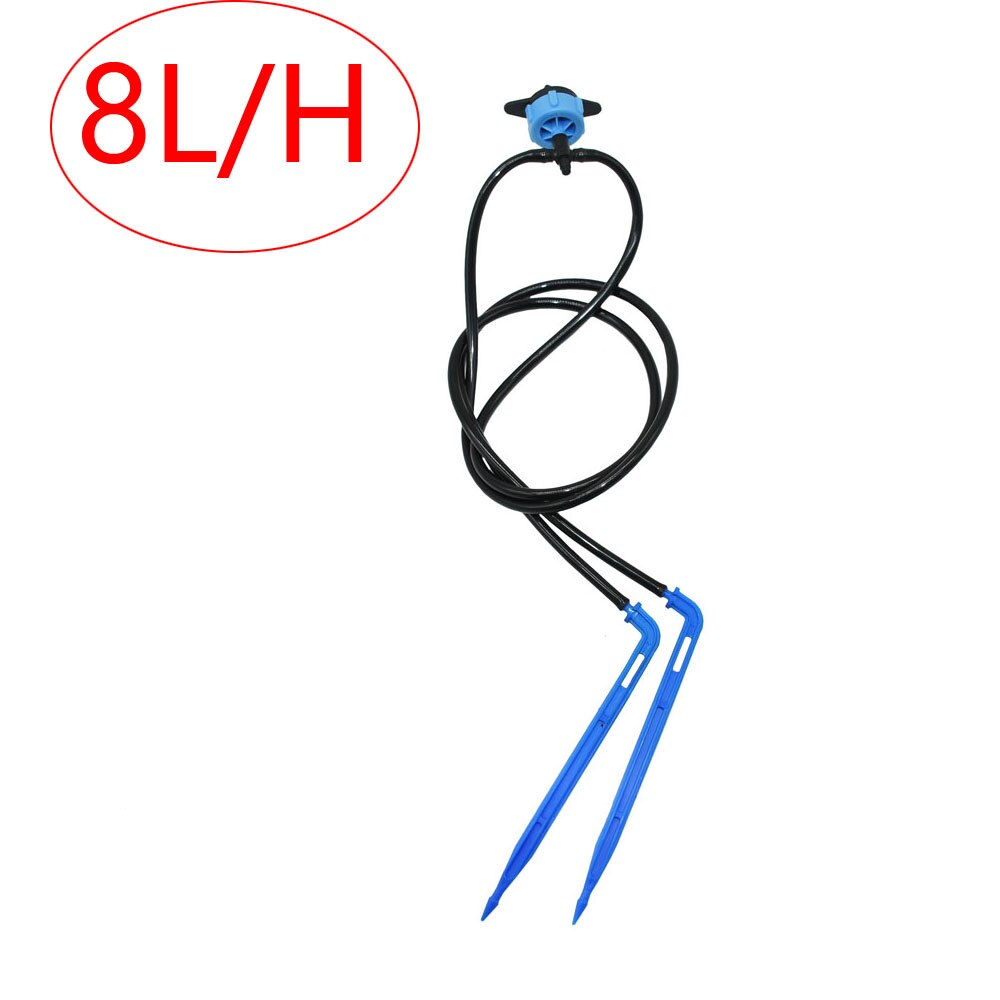 Système d'irrigation goutte à goutte pour bonsaï, ensemble de Distribution d'araignée avec goutteur à Micro débit 2/4/8 L/H 2/4 voies 20 pièces: 8L x 2way