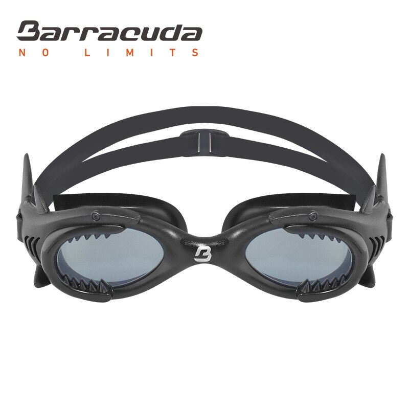 Barracuda børn børn svømningsbriller haj anti-tåge uv beskyttelse vandtæt svømmebriller til drenge piger  #13020 briller: Sort