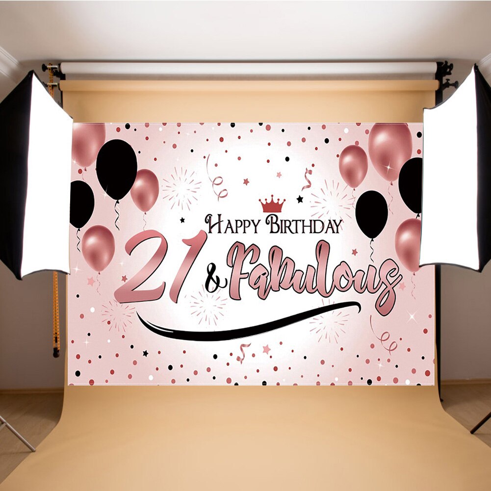 Happy Birthday Background Wall Decorative Backdrops Festival Studio Cloth Home Studio Party Backdrop Photography