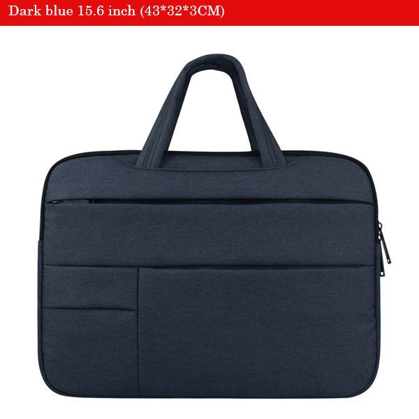 Soomile 12-15 Laptop Tasche Tragbare Männer Aktentasche Multi-funktion Notebook Computer Tasche Männlichen Einfache Büro Business Handtasche: dark blue 15.6 inch