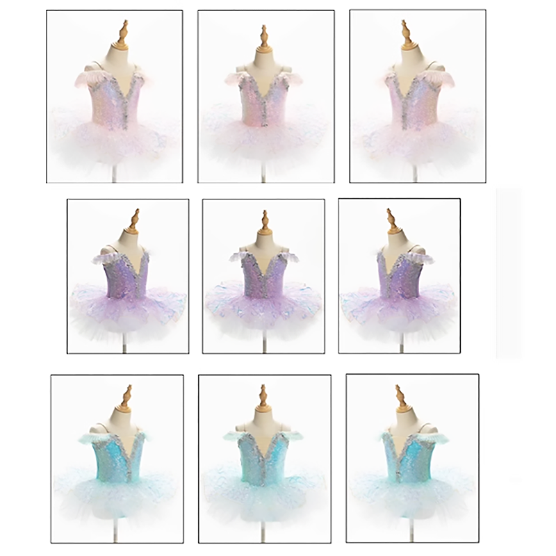 Vestito da balletto professionale per bambini Tutù di balletto verde tutù di balletto del Lago dei cigni costume per bambini Balletto La bella addormentata Abbigliamento da spettacolo