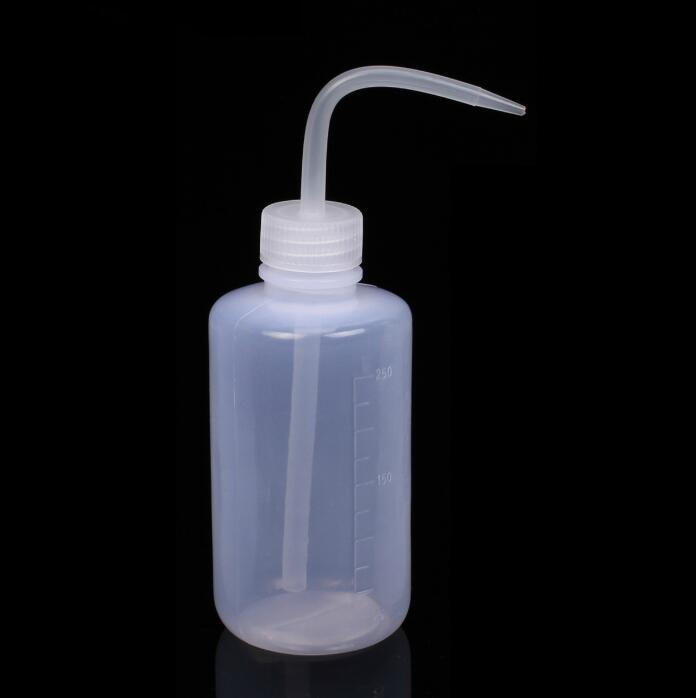 250 ml Capaciteit Clear Wit Plastic Olie Vloeibare Knijpfles Houder
