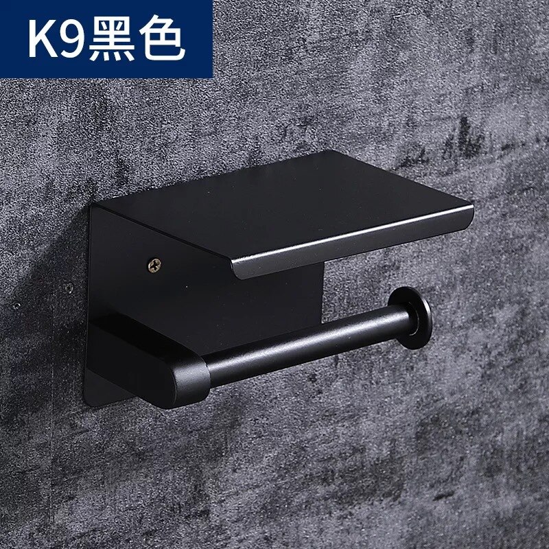 304 Stainless Steel Tissue Box Roll Stand Mobile Phone Stand Toilet Paper Holder Bathroom Tissue Holder: f