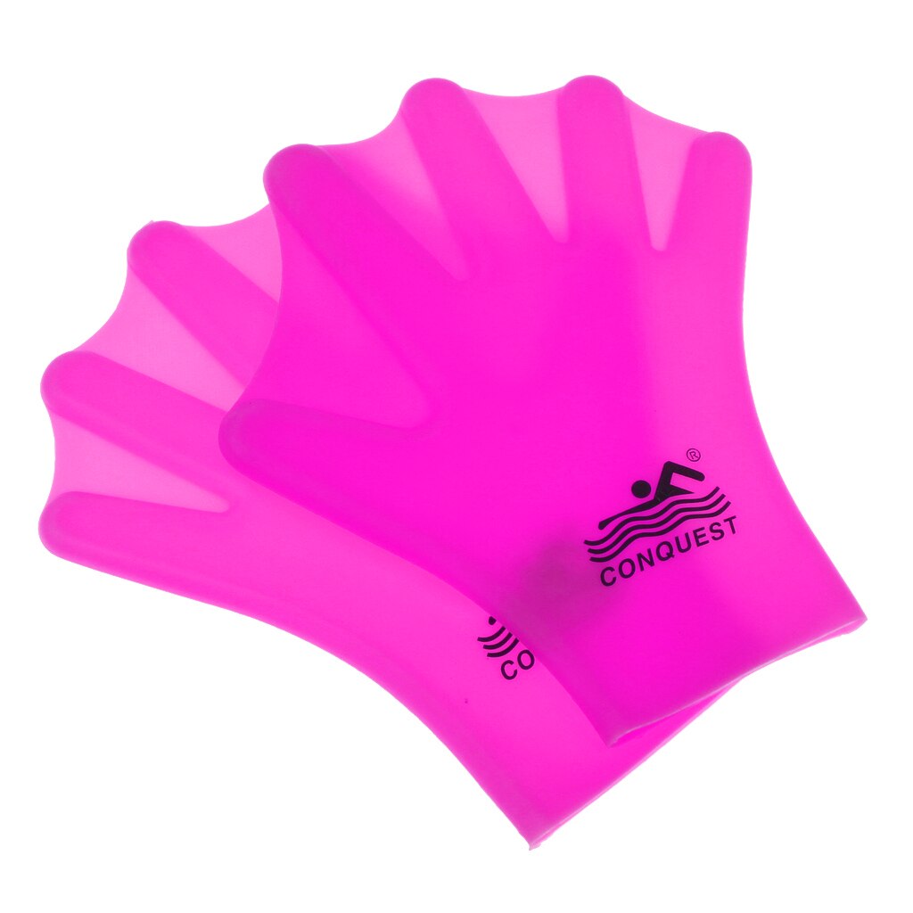 2 Pairs Water Gear Silicone Kracht Web Handschoenen Zwemmen Hand Aqua Training