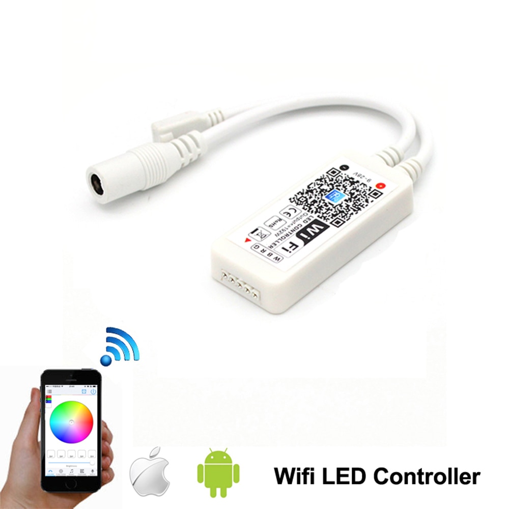 Magic Home DC5V 12V 24V Wireless WiFi LED Controller RGB/RGBW RF IR Remote Alexa Google for 5050 WS2811 WS2812B Pixel led strip