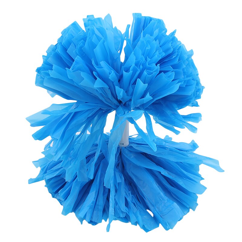 Sports pomponer cheerleader pompons cheerleading forsyninger farve og håndtag kan vælge: Blå