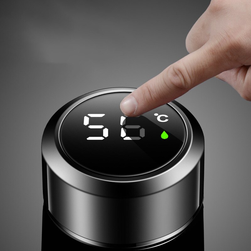 Xiaomi-taza de aislamiento inteligente, botella de agua con pantalla Digital Led de temperatura, tazas térmicas de acero inoxidable, taza de aislamiento inteligente