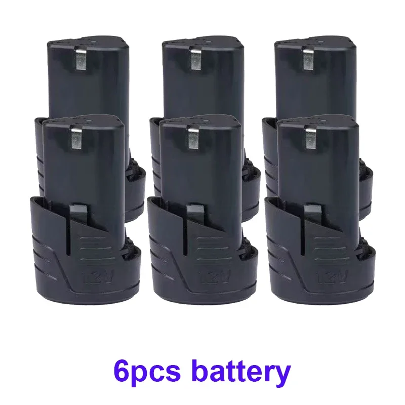 Original 12V 6800mAh Typ D Elektrowerkzeug-Universal-Ladeakku, Elektroschrauber, Lithium-Ionen-Akku für elektrische Bohrmaschinen: Orange