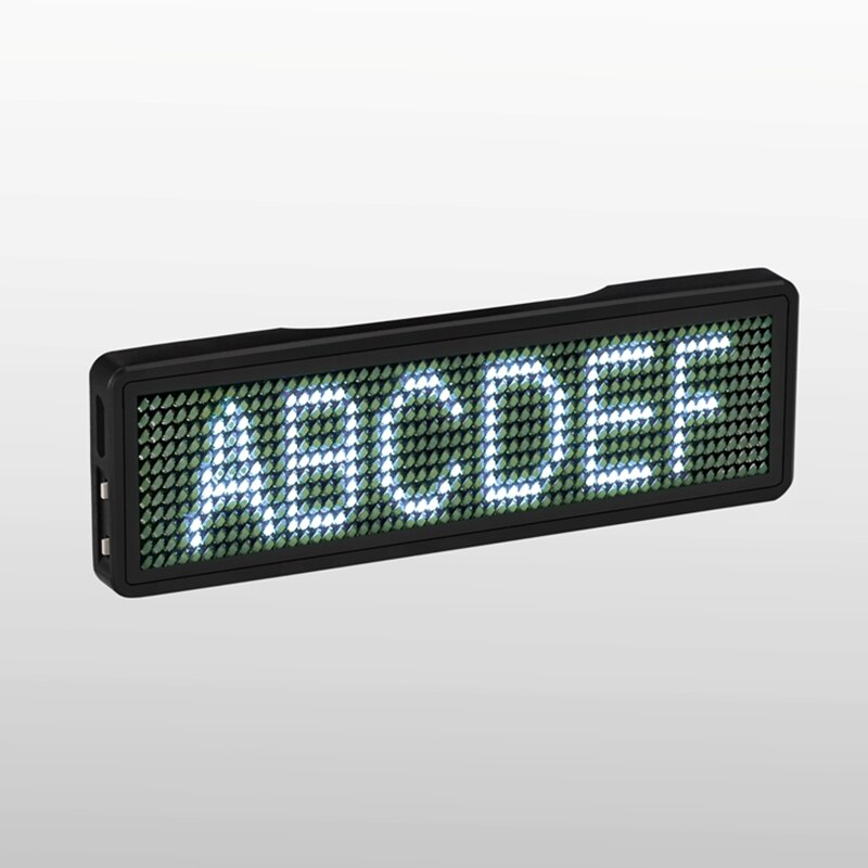 Panneau lumineux LED Bluetooth Rechargeable, panneau d&#39;affichage à Message défilant Programmable, bricolage