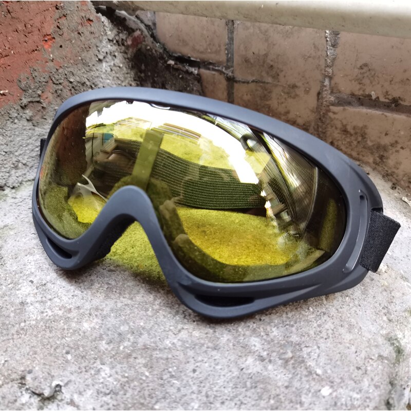 Occhiali da sci invernali Unisex occhiali antivento sport all&#39;aria aperta occhiali CS occhiali da sci UV400 occhiali da ciclismo antipolvere per Moto: yellow