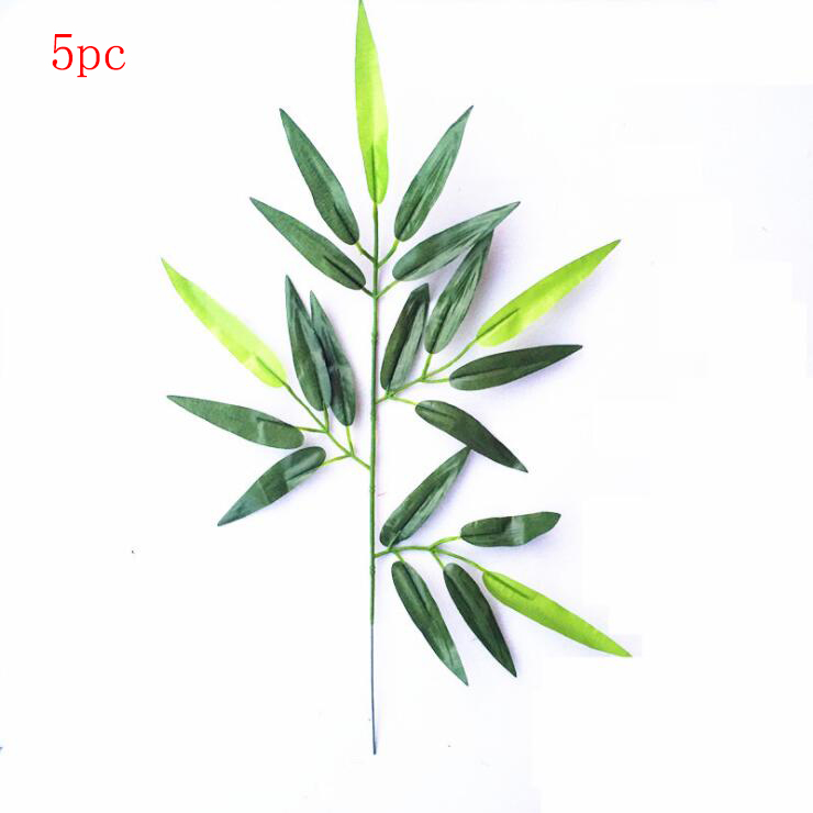 5pc Pipeline Bamboo Forest Bamboo pipe decoration: Leaf
