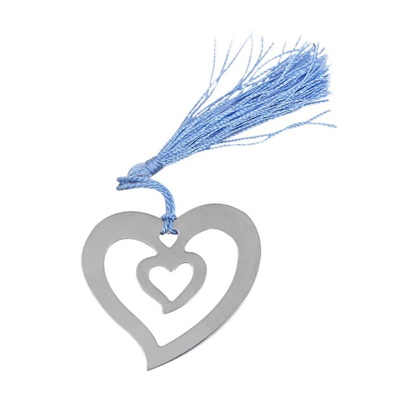 Hollow Metal Bookmarks Book Mark Heart Alloy Stencils Template Paper Dies Cut Kids Stationery School Supplies