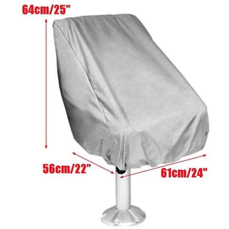 Boat Seat Cover, Outdoor Waterproof Pontoon Captain Boat Bench Chair Seat Cover, Chair Protective Covers