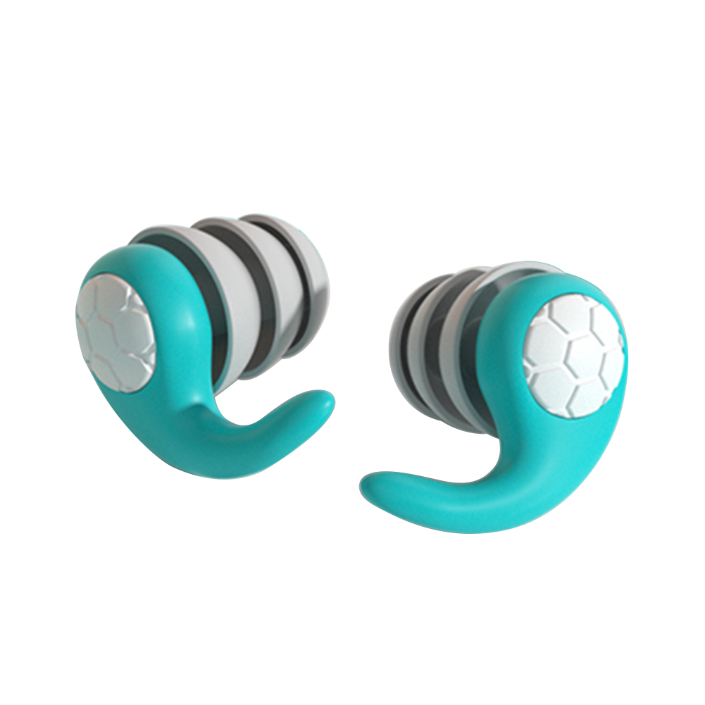 Sleep Ear Plug Waterproof Silicone Swimming Ear Protector Canceling Noise Reduction Soundproof Sleeping Earplugs for Travel Home: PURPLE
