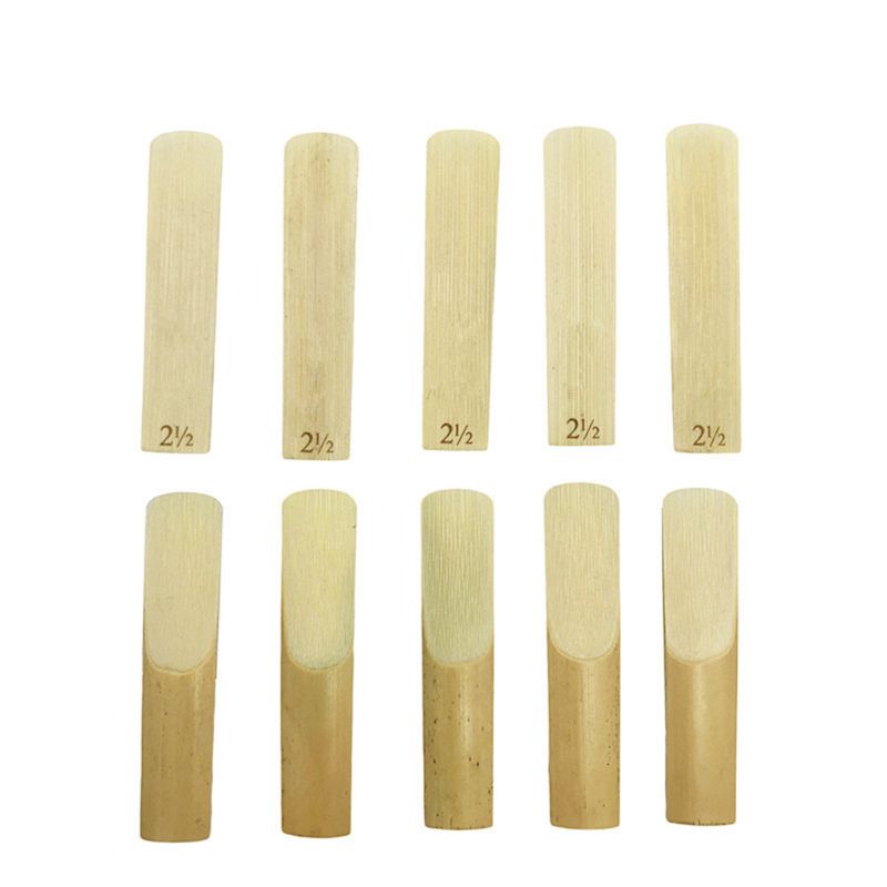10pcs/set Alto/Soprano/Tenor Saxophone Reeds Strength 2.5 Bb Clarinet Reed G99D