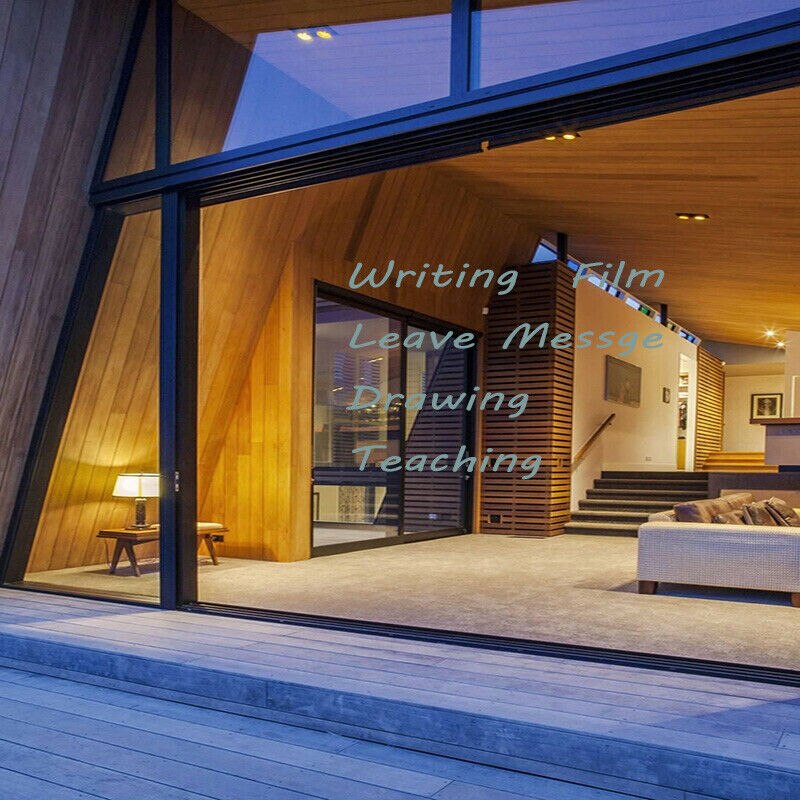 HOHOFILM 90cmx300cm Clear Adhesive Whiteboard Stickers Writing Film Peel and Stick for Home and Office Convenient Film