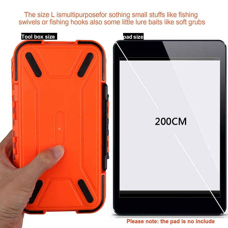 Waterproof Fishing Tackle Box Double-sided Opening And Closing Bait Box Multi-function Hook And Bait Box Accessories