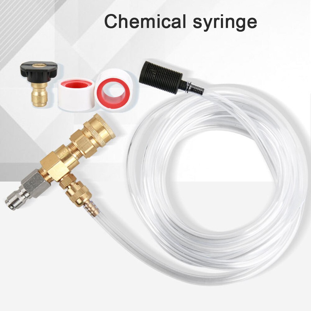 3/8 Inch Adjustable Chemical Soap Injector Syphon Hose Set for Pressure Washer