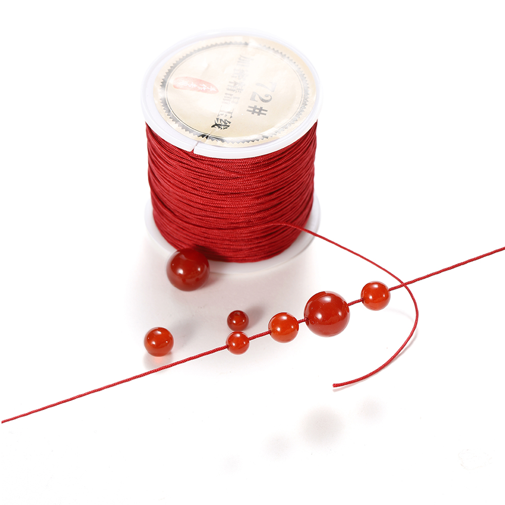 10/50M 0.8mm Nylon Draad Koord Chinese Knoop Armband Gevlochten String voor DIY Kwastje Kralen Shamballa String sieraden Maken