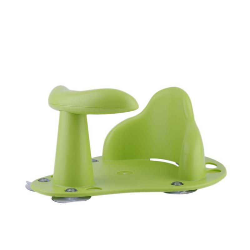 Baby badkar sittplats barn anti slip säkerhet duschstol giftfri mjuk bekväm badstol för 1-3 år gamla barn: Grön