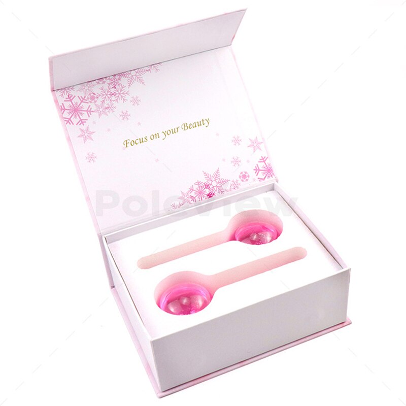 Beauty Ice Hockey Energy-bola de cristal para belleza, refrigeración Facial, ondas de hielo para masaje Facial y ocular