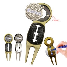 1 stk golf reparation værktøj golf divot reparation værktøj magnet med golf markør nøglering liner clips forsendelse