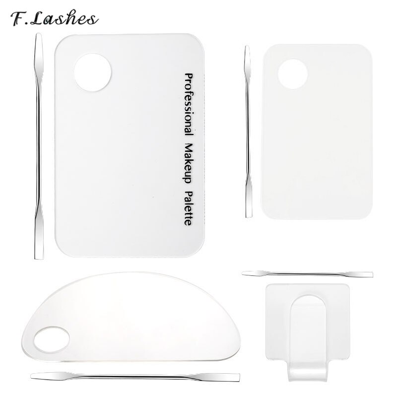 Acryl machen-hoch Mischen Palette Nagel Gel Stiftung Lidschatten Edelstahl Spachtel Kosmetische Mischen Paletten für machen-hoch Manikübetreffend Werkzeug