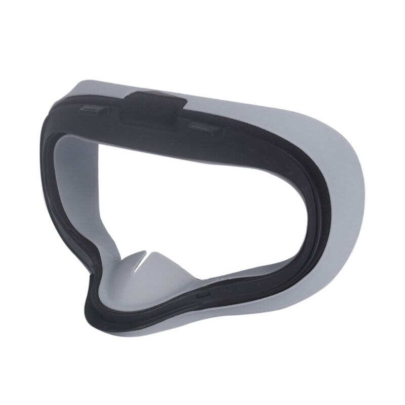 Mykt anti-svette silikon øye maske tilfelle dekke hud for oculus quest vr briller 667c: Grå