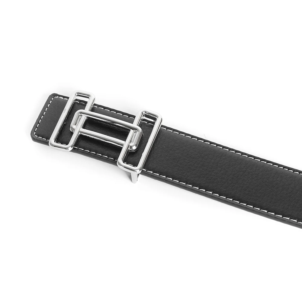 Luxe Pin Gesp Riem Heren Koeienhuid Vrouwen Echt Echt Leren Jurk Riem Voor Jeans Tailleband Blauw