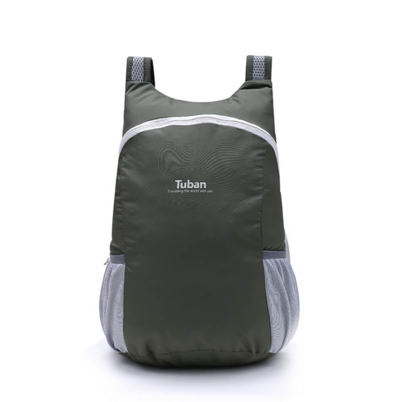 TUBAN Lightweight Nylon Foldable Backpack Waterproof Backpack Folding Bag Portable Pack for Women Men Travel: Army Green