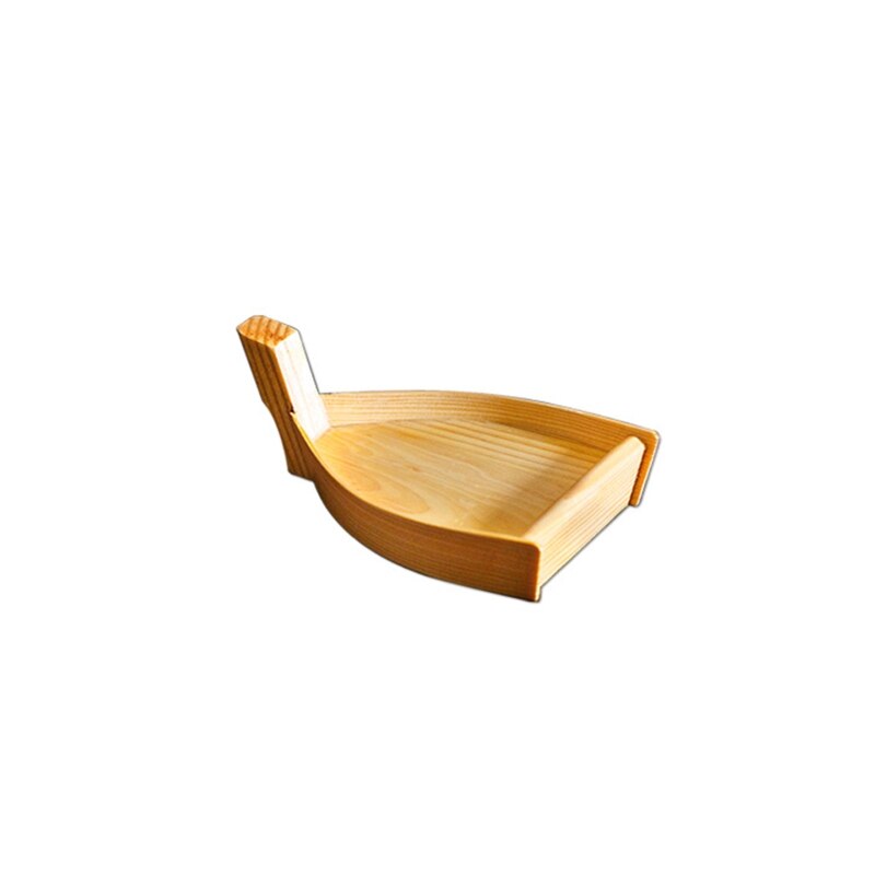 Japanese Cuisine Sushi Boat Wooden Serving Tray Seafood Platter Cold Dishes Ship Appetizers Container Kitchen Tableware: 1