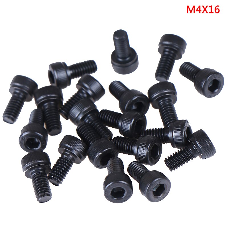 M4/M5/M6/M8 12.9Grade Steel Allen Hex Socket Cap Head Black Screw Bolt Furniture Fastener 20PCS: 7