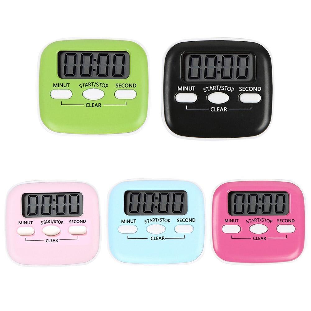 LCD Digital Screen Kitchen Timer Magnetic Cooking Countdown Multifunctional Stopwatch Clock Alarm Tools Temporizador Sleep T9S9