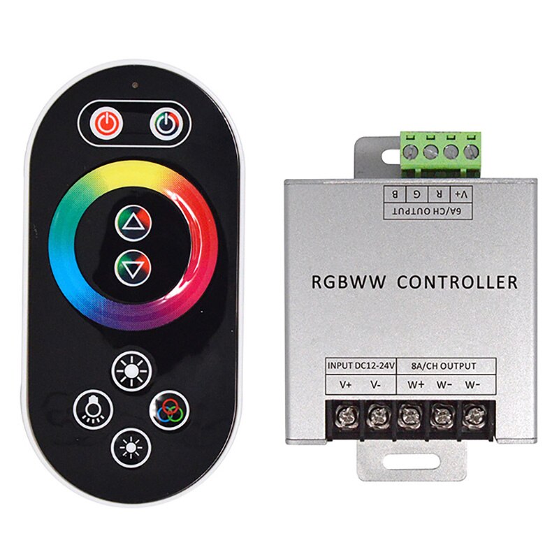 Led Controller Rgbw Contact Afstandsbediening Led Radio Frequentie Licht Strip Pwm High Power Led Lamp Controller: Default Title
