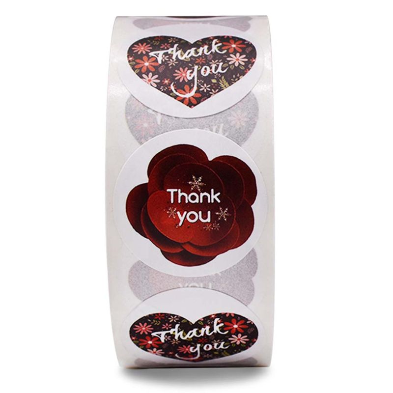 500 stuks/rol 8 kleuren stickers bruiloft verpakking handgemaakte envelop zegel label scrapbooking briefpapier sticker
