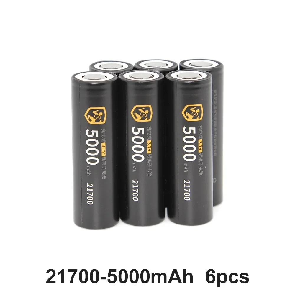 Batteria 21700 DLGPOWER 5000mAh Batterie ricaricabili agli ioni di litio ad alta potenza ricaricabili ad alta capacità da 3,7 V per elettrodomestici: Viola