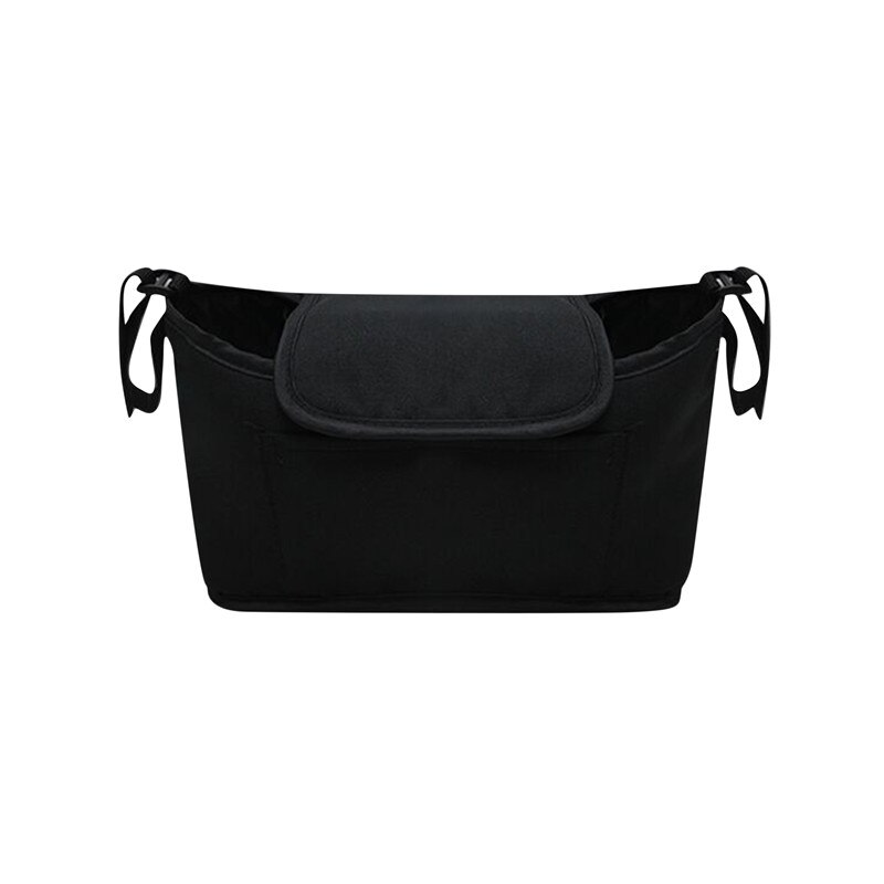 Baby Stroller Bag Mummy Organizer Bag Nappy Diaper Bags Carriage Buggy Pram Cart Basket Hook Stroller Accessories: Black